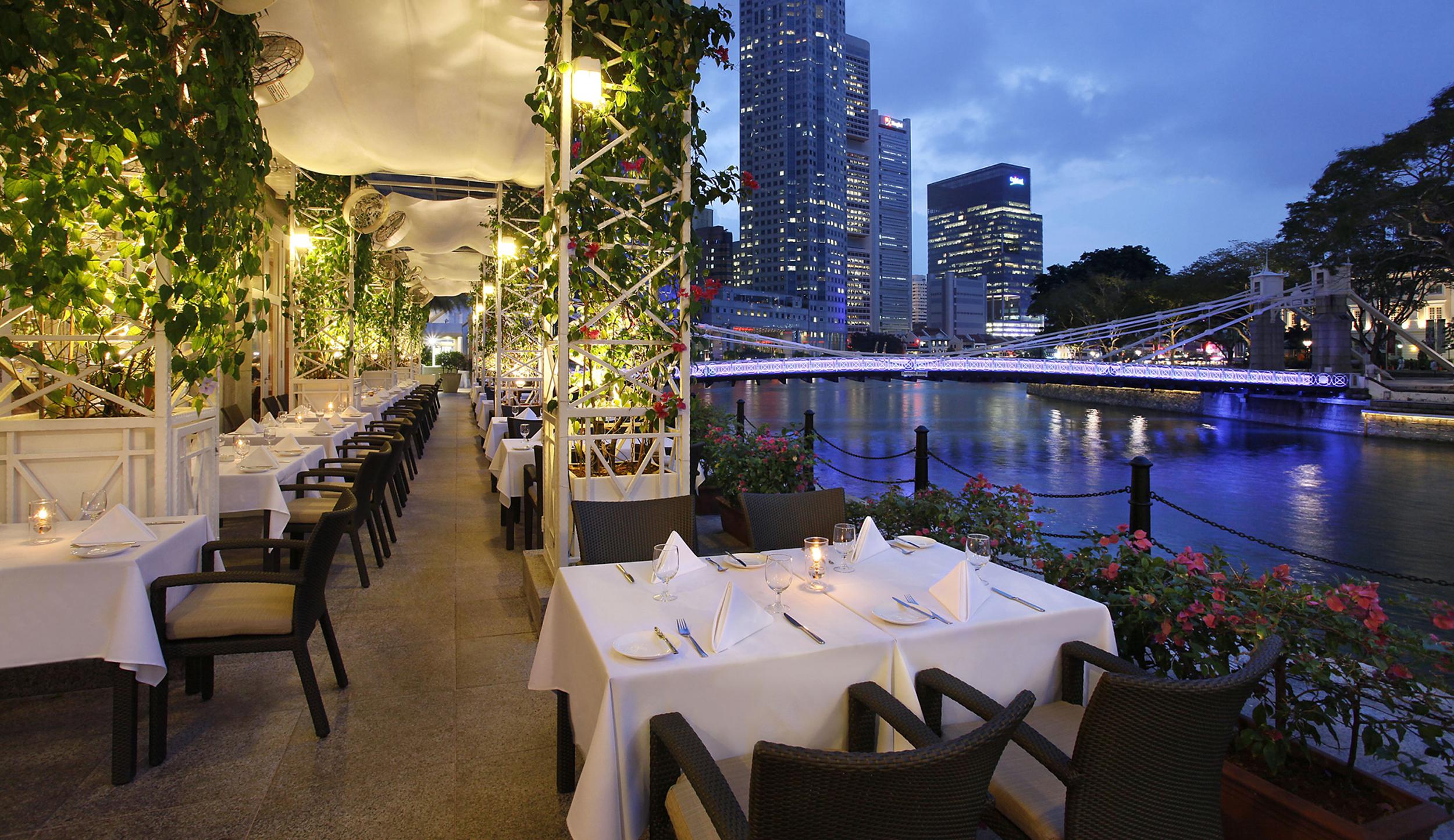 فندق ذا فولرتون سنغافورة المظهر الخارجي الصورة A restaurant in Singapore