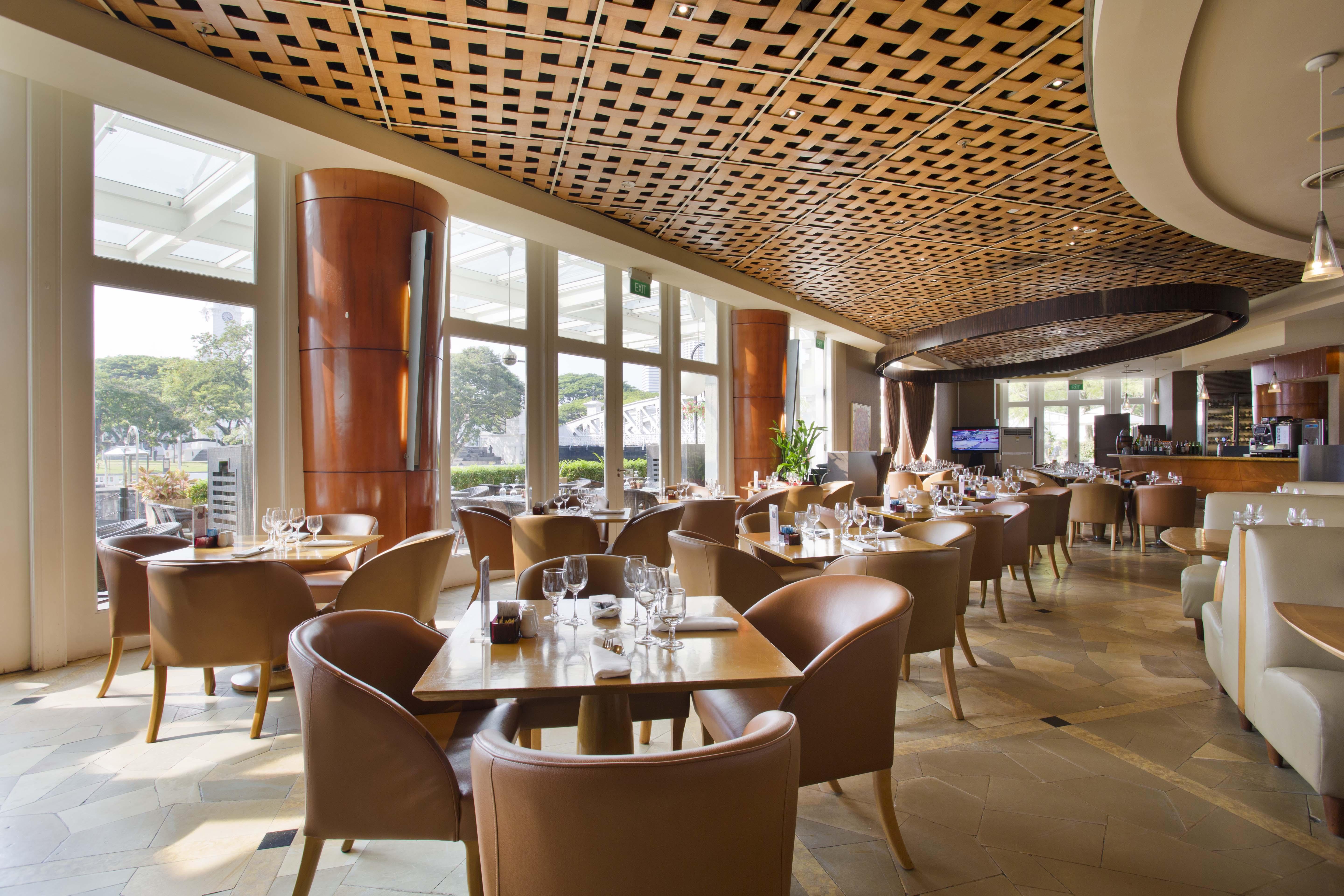 فندق ذا فولرتون سنغافورة المظهر الخارجي الصورة The interior of the restaurant
